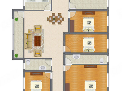 4室2厅 139.16平米