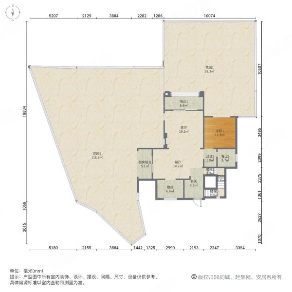 太湖锦绣园5室2厅5卫450.17㎡南北2300万