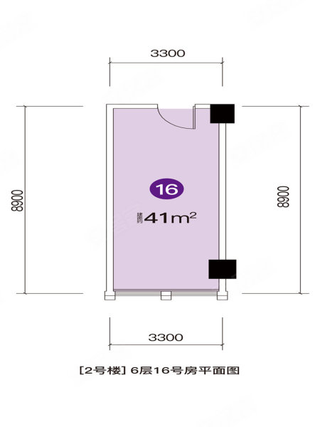 旭辉星干线(新房)1室1厅1卫41㎡南25万