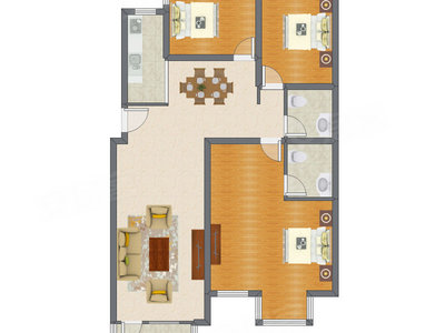 3室2厅 139.16平米