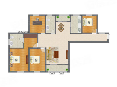 4室2厅 141.79平米