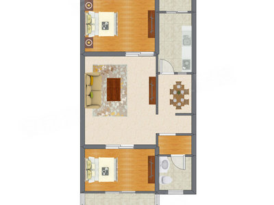 2室2厅 101.85平米