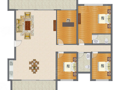 4室2厅 162.00平米