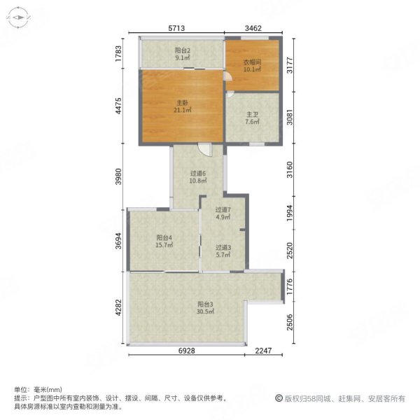 滨海御庭(别墅)5室3厅5卫358㎡南北1300万