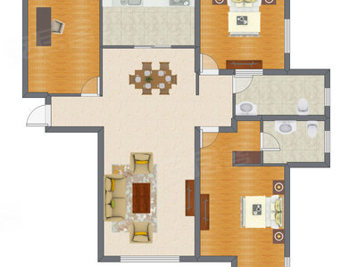 3室2厅 147.24平米