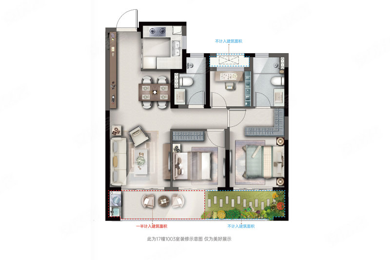 翰林九境(新房)3室2厅2卫89㎡南245万