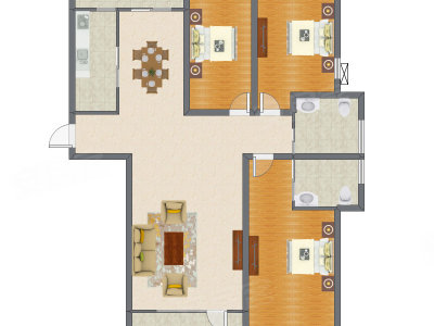 3室2厅 172.00平米
