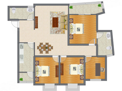 4室2厅 148.90平米