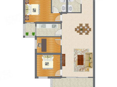 3室2厅 115.70平米