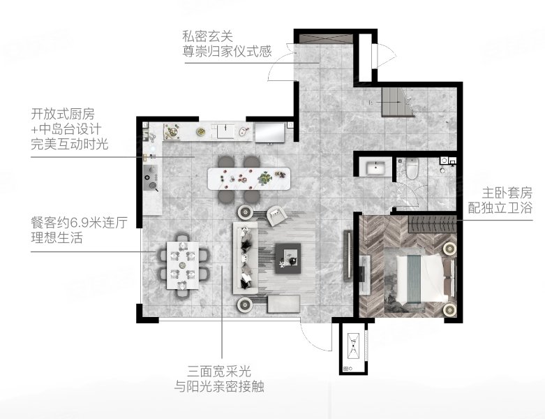 世茂国风龙院·河鸣4室5厅5卫126㎡南北120万