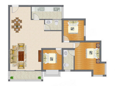 3室2厅 139.47平米
