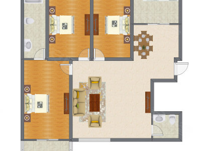 3室2厅 113.11平米