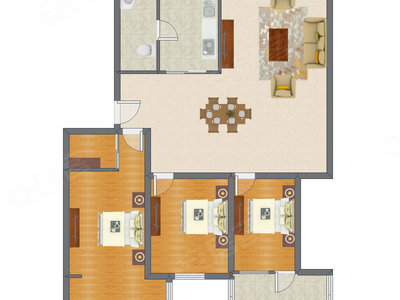 3室2厅 139.89平米