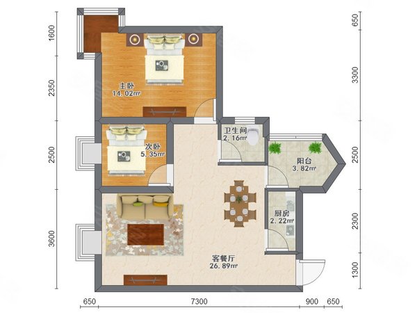 深圳南山南油西海湾花园西海湾花园 2室2厅1卫