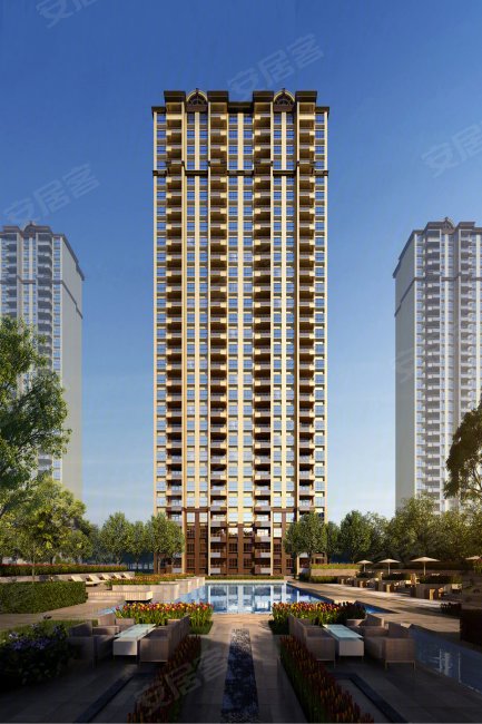 九巨龙龙城华府3室2厅2卫126㎡南北74万