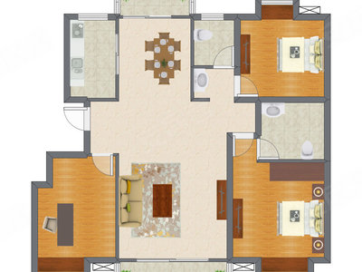 3室2厅 127.70平米