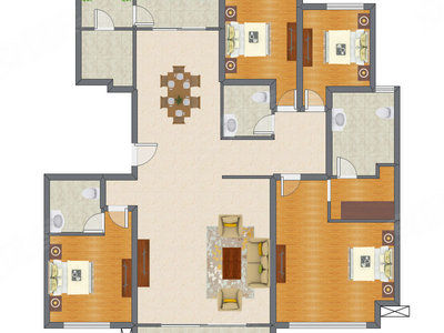 4室2厅 161.64平米