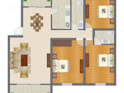 3室2厅 112.50平米