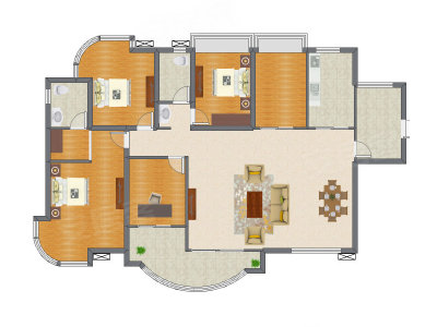 4室2厅 185.00平米