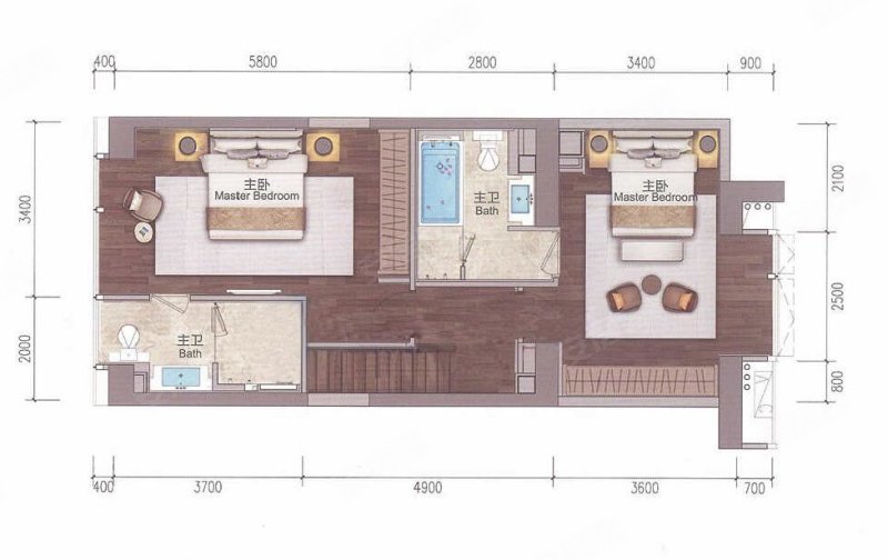 深圳湾公馆(新房)3室2厅3卫87㎡南1740万