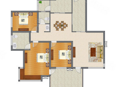3室2厅 139.54平米