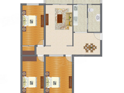 3室2厅 139.46平米