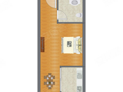 1室0厅 47.82平米