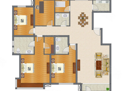 4室2厅 179.76平米