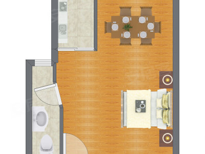 1室0厅 41.60平米
