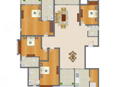 4室2厅 245.16平米