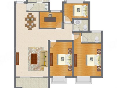 4室2厅 116.00平米