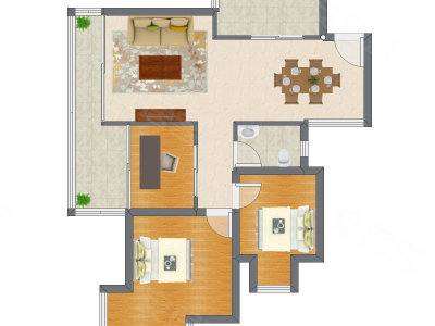 3室2厅 85.79平米