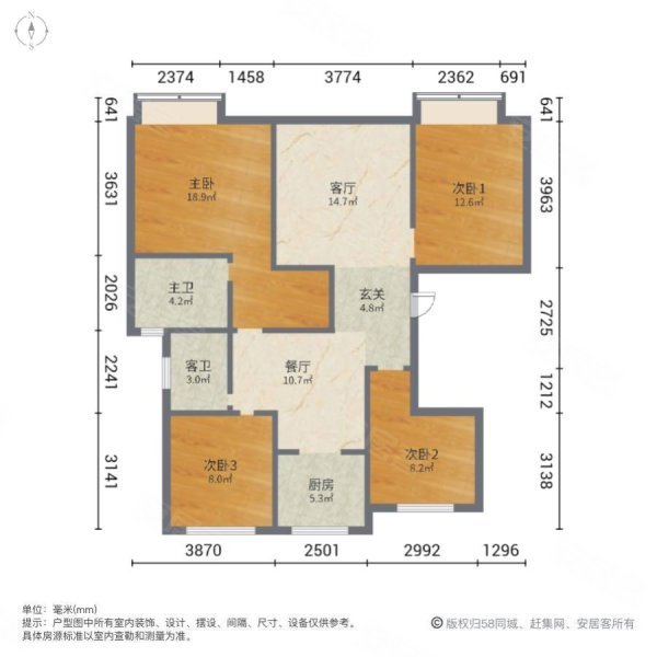 无锡鸿坤理想湾户型图图片