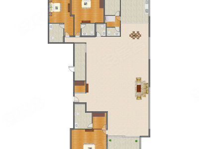 3室2厅 553.97平米