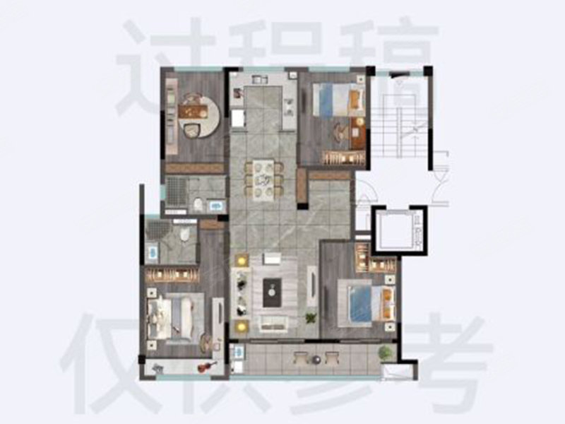 滨江春天阳光名城4室2厅133㎡205万二手房图片