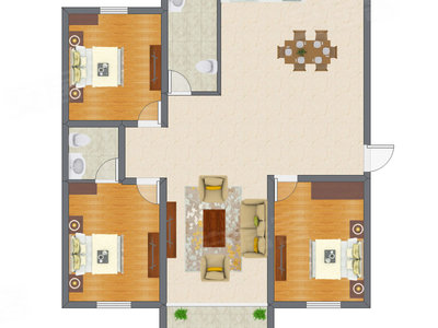 3室2厅 120.79平米