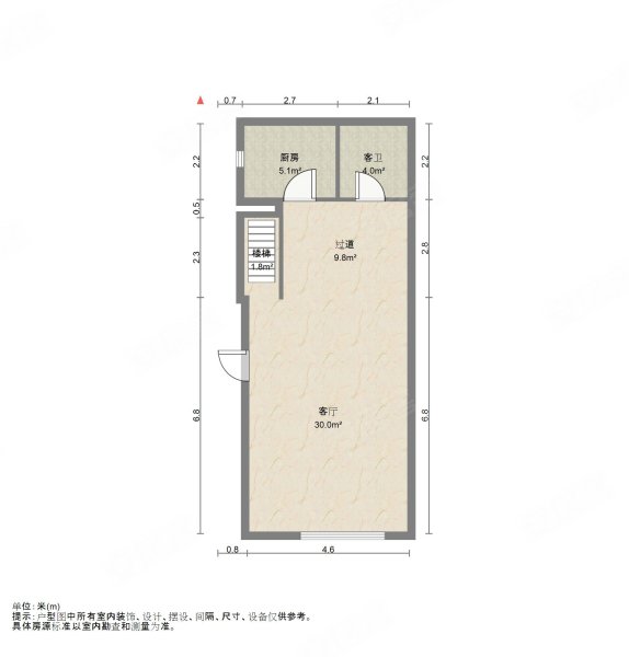 学府公馆2室1厅1卫65㎡北93万