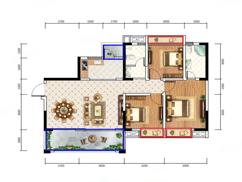 湛江御景华府户型图图片