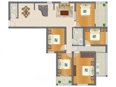 5室2厅 159.85平米