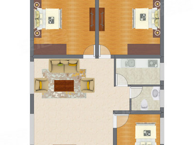 3室1厅 95.30平米