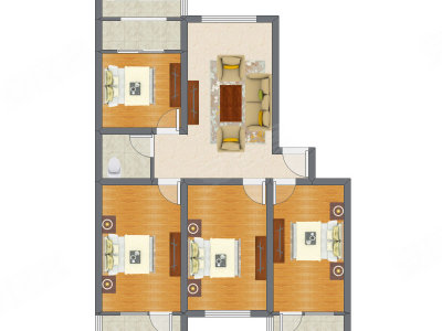 4室1厅 122.19平米