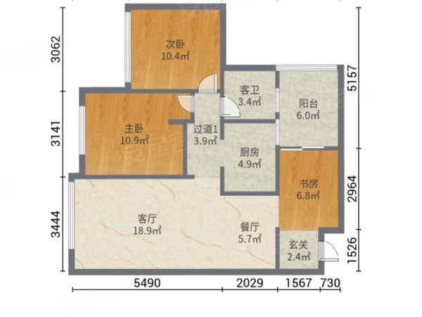 昆明西山大商汇coco蜜城coco蜜城 3室2厅1卫