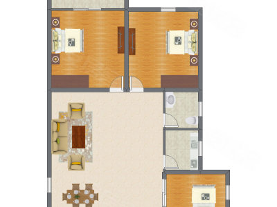 3室2厅 120.45平米