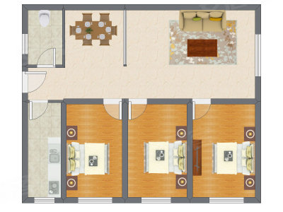 3室2厅 112.70平米户型图