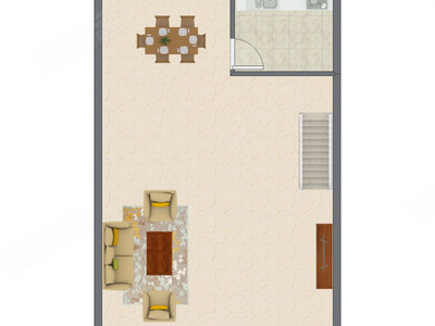 2室2厅 71.44平米