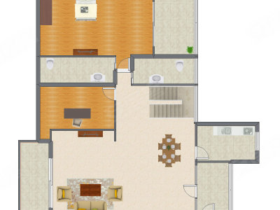 4室3厅 312.20平米