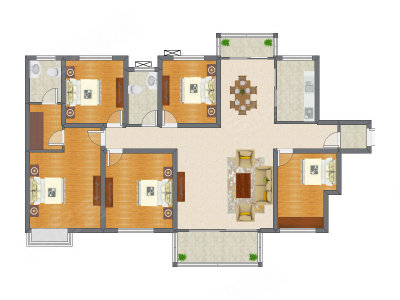 5室2厅 180.99平米