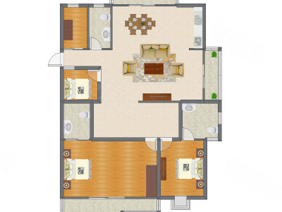 3室2厅 135.65平米