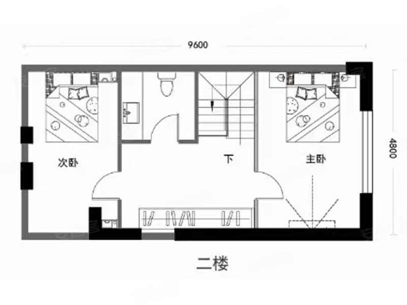 悦来广场2室2厅1卫39㎡南25万