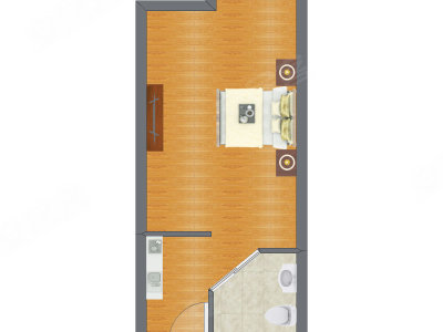 1室0厅 45.57平米